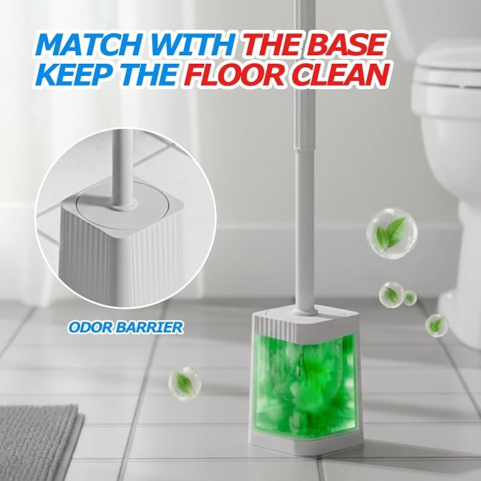 2Pack Toilet Bowl Brush and Holder Set - Image 2