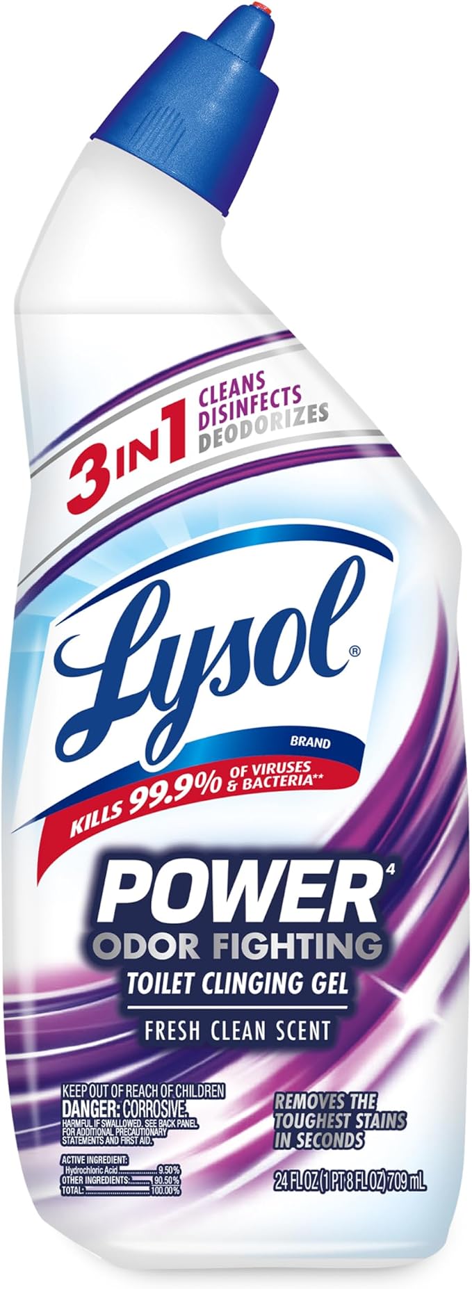 Lysol Power + Odor Fighting Toilet Bowl Cleaner Gel, - Image 8