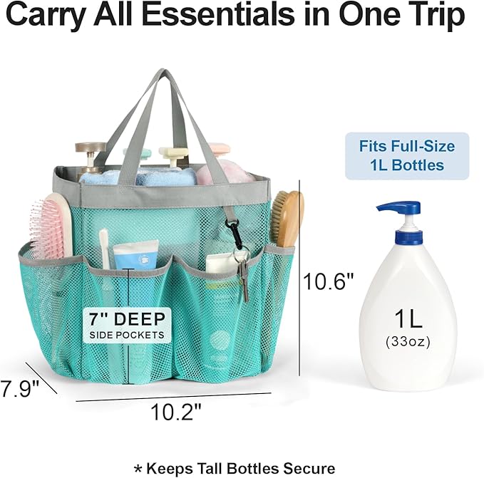 F-color Mesh Shower Caddy Portable - Image 4
