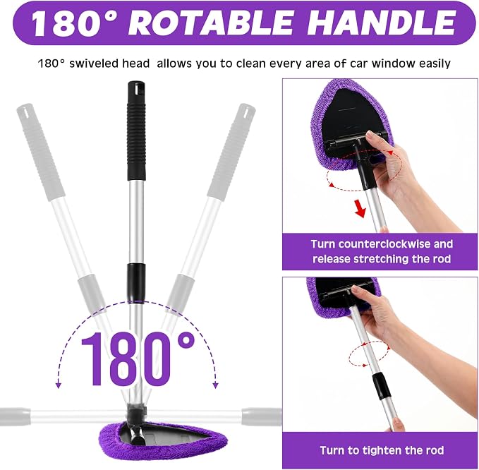 8 Pcs Car Windshield Cleaner Tool Kit - Image 2