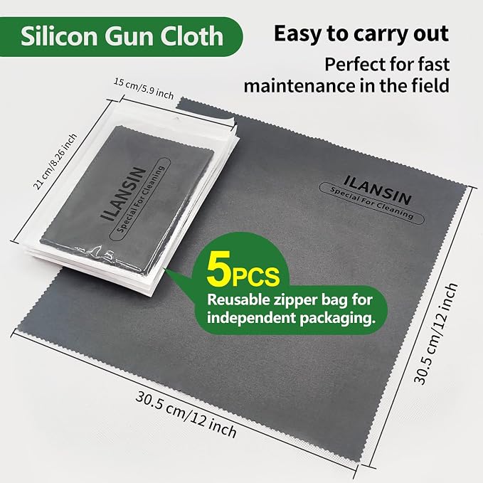 Silicon Gun Cloth 12'' ×12'' Gun Cleaning Cloths Lint Free - Image 2