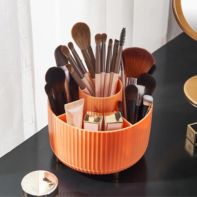 Diesisa 360 Rotating Makeup Brush Organizer by Home