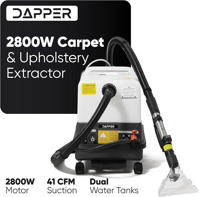 Dapper Commercial Carpet and Upholstery Extractor Cleaning Machine - Image 2