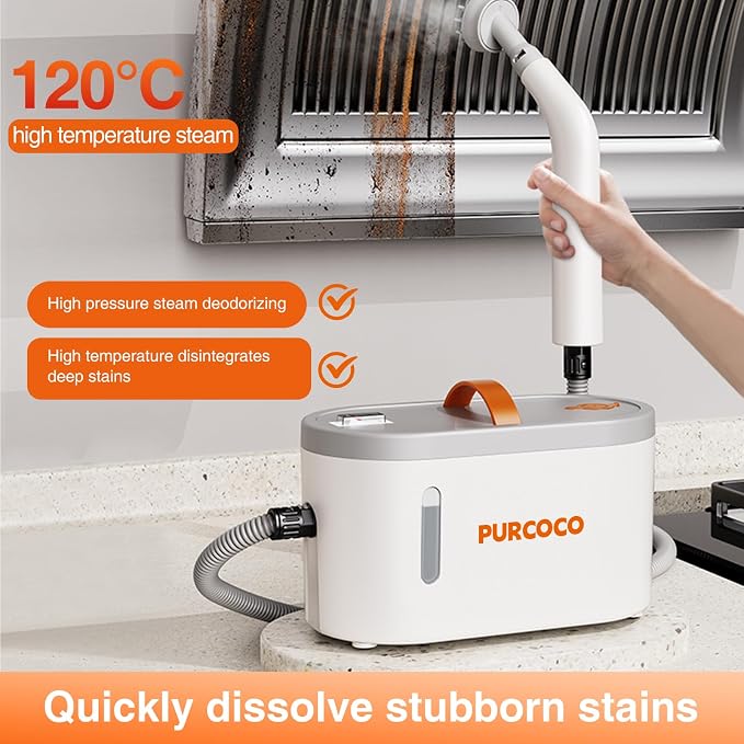 Pressurized Steam Cleaner Handheld 6 Multi-Surface Attachments small Mini Steam - Image 6