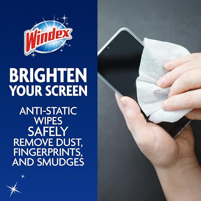 Windex Electronic Cleaning Wipes, Pre-Moistened Screen Wipes - Image 2