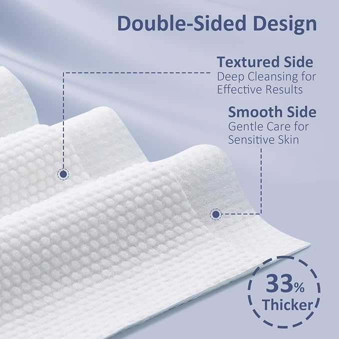 Ourmed Life Face Towels, Thicker Disposable Biodegradable Clean Face Wipes - Image 4