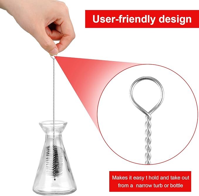 Reusable Straw Cleaning Brushes Bottle Test Tube Long Straw Cleaning Brush - Image 4