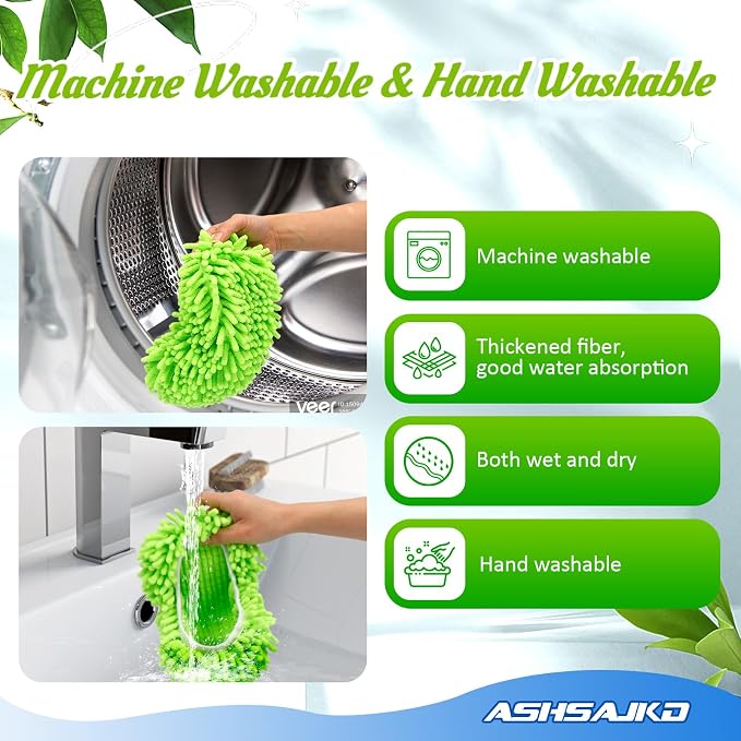 4Pcs for Swiffer Reusable Dry Sweeping Cloths Microfiber Wet Mop Pads Compatible - Image 6