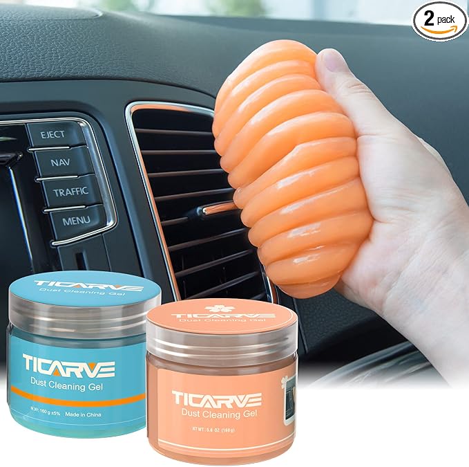 TICARVE 2Pack Car Cleaning Gel Car Putty Car Cleaning Putty Auto Tools by TICARVE