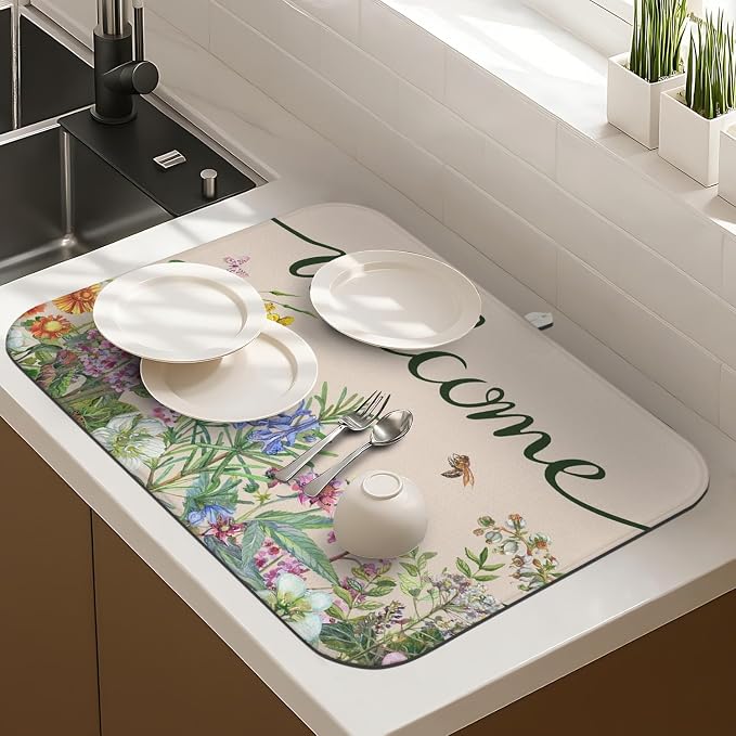 Dish Drying Mat Drainer Pads - Image 3