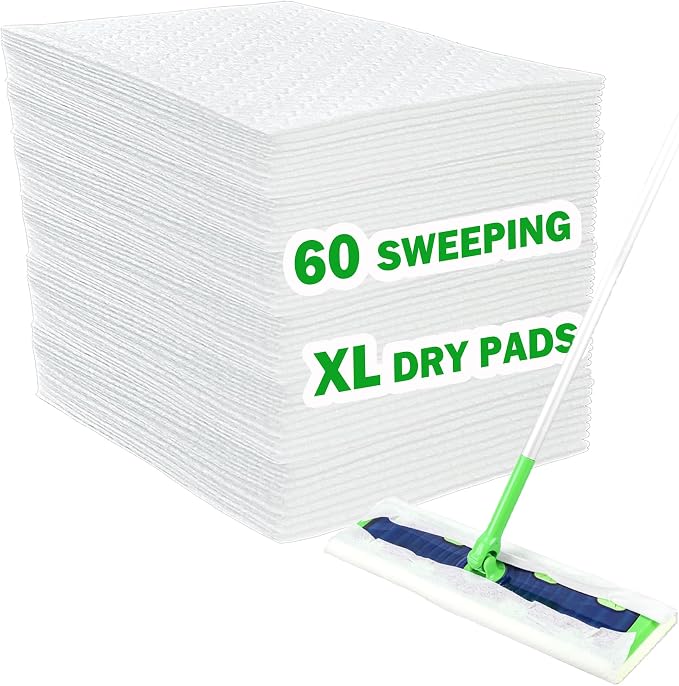 XL Dry Sweeping Cloth Refills for Swiffer Sweeper X-Large Mop, XL Disposable by SoliFairy
