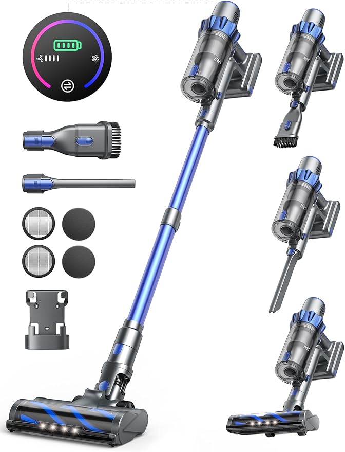 Cordless Vacuum Cleaner, 45KPA 550W Vacuum Cleaners by INTETURE