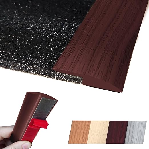 Floor Transition Strip Self Adhesive Carpet Wood Tile Vinyl Flooring Laminate by MaxirocHomeEnhancements