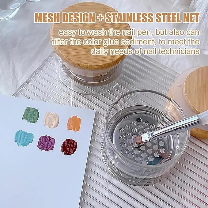 Nail Brushes Washing Cup, Dappen Dish - Image 2