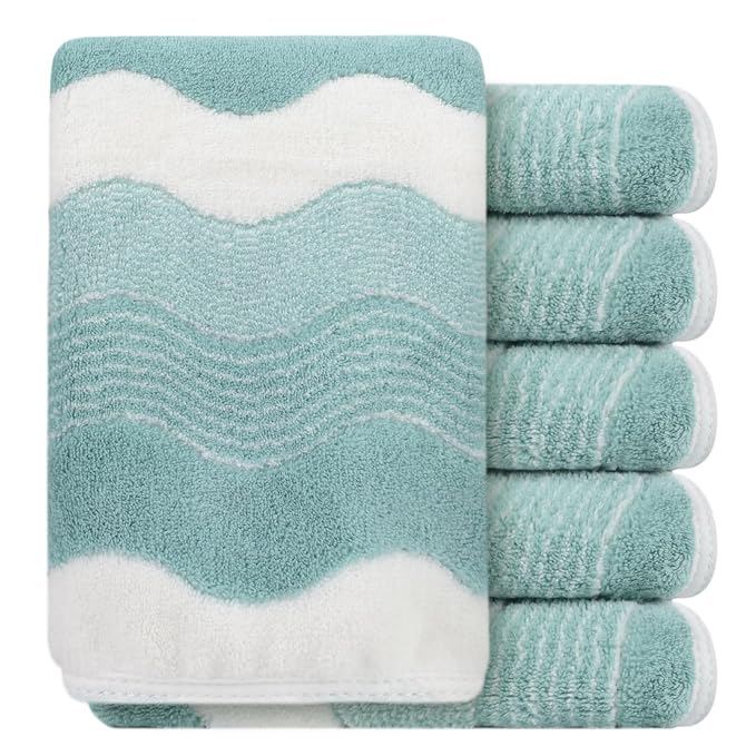 SINLAND Absorbent Coral Velvet Washcloth Ultra Soft Microfiber Face Towels 12 x by SINLAND