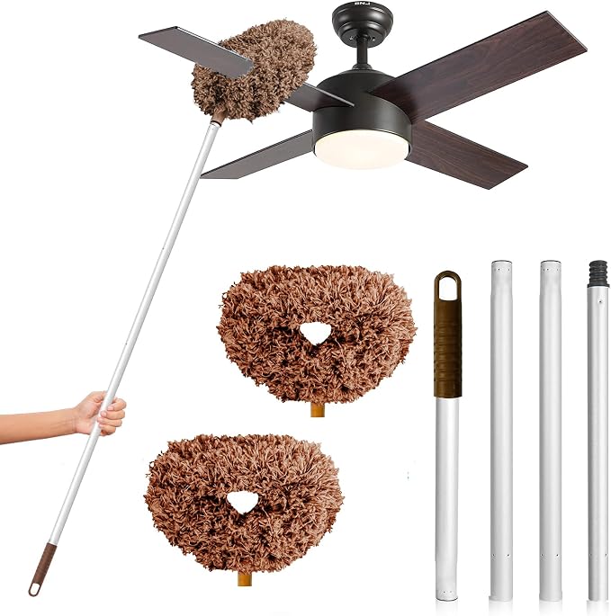DRQ Ceiling Fan Cleaner Duster, 2 Pack Reusable Microfiber Duster by DRQ