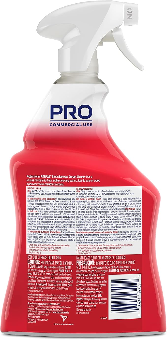 Resolve Professional Strength Spot and Stain Carpet Cleaner, Carpet Cleaner - Image 4
