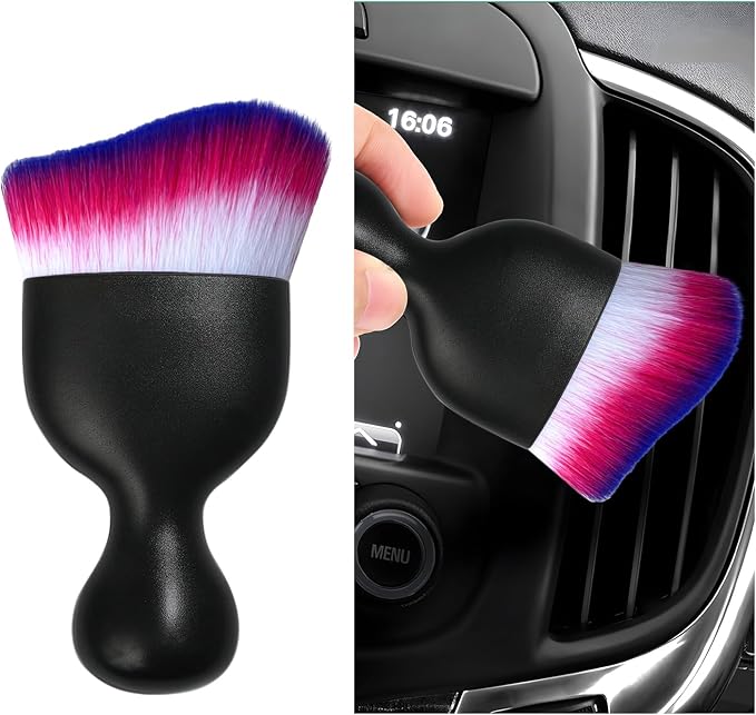 Car Interior Dust Brush, Soft Scratch Free Auto Detailing Brushes, Universal by Dickno
