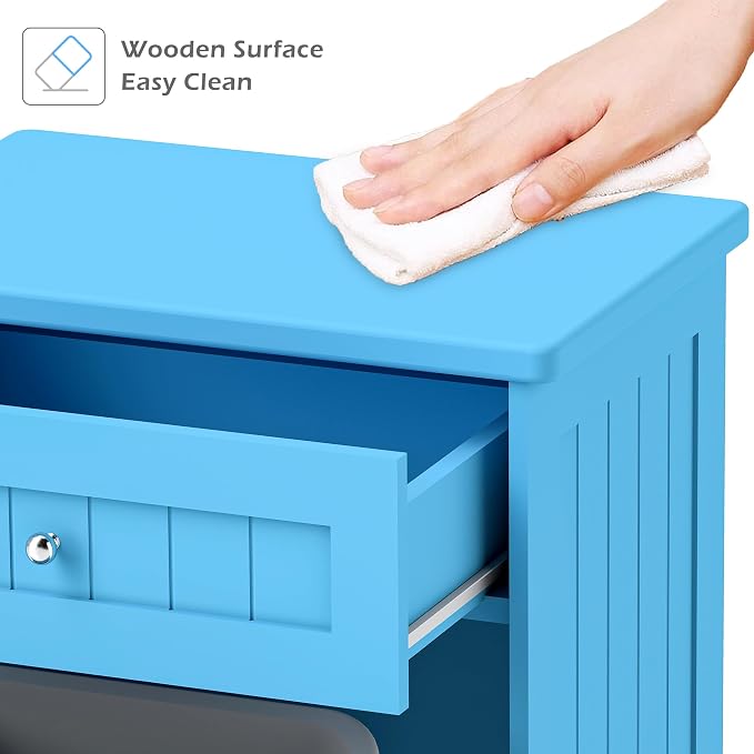 Betterhood Tilt Out Trash Cabinet 10 Gallon Wooden Free Standing Laundry Sorter - Image 6