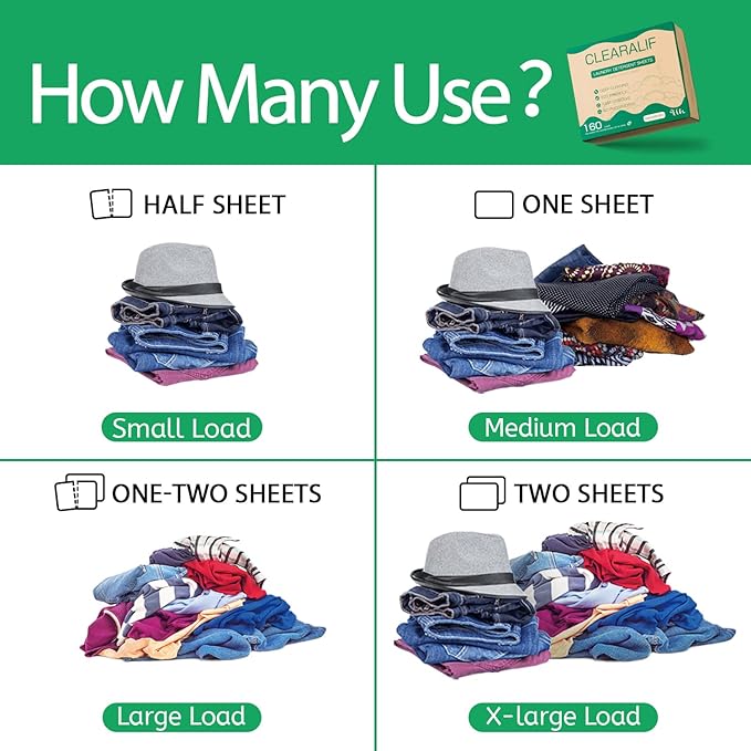 CLEARALIF Laundry Detergent Sheets, Apartments, Laundry Detergent Strips Eco - Image 3