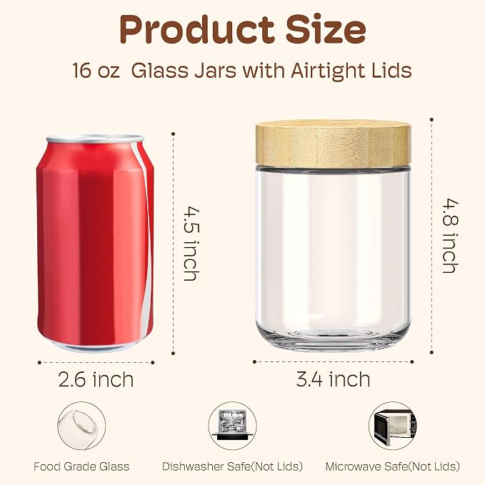 2 Pack 16oz Overnight Oats Containers - Image 2