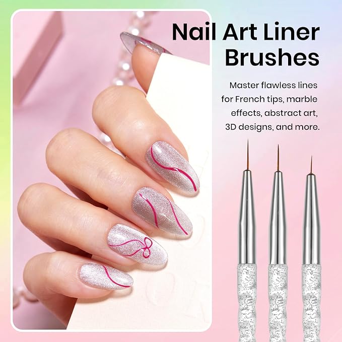 Beetles 31pcs Nail Art Brushes, Nail Art Pens, Dotting Tools, Dust Brush - Image 4