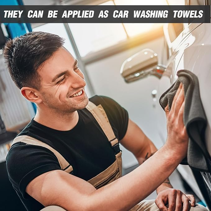 Tallew 80 Pcs Microfiber Towels:16"x16" Microfiber Drying Towels Bulk Micro - Image 3