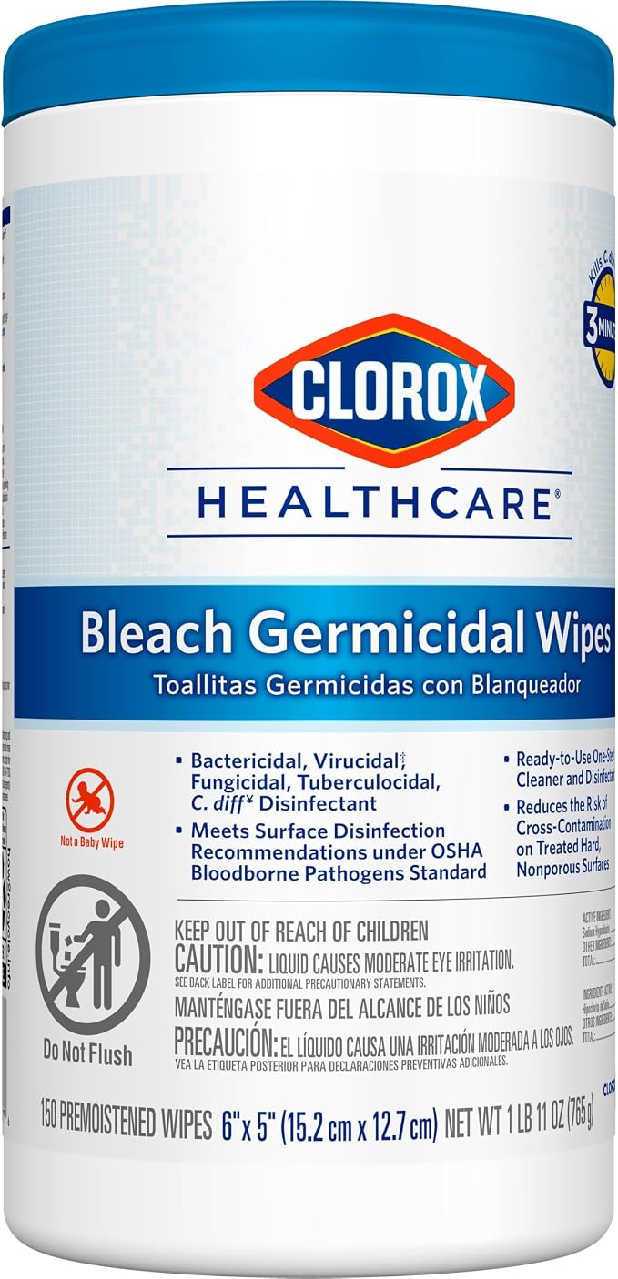 Clorox Healthcare Bleach Germicidal Wipes - Image 8