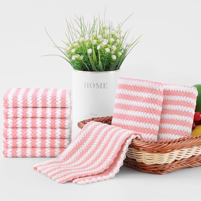 Homaxy 12 Pack Kitchen Dish Cloths, Ultra Soft and Absorbent Dish Towels - Image 6