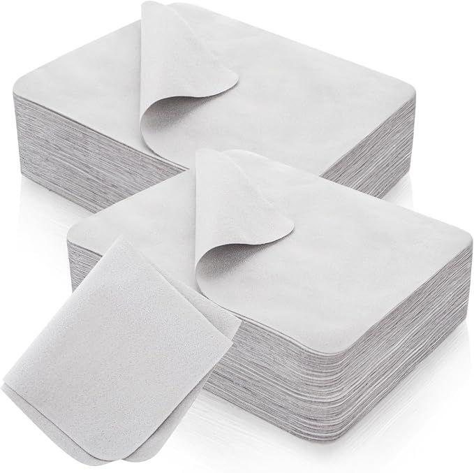 100 Pack Microfiber Glasses Cleaning Cloth, Ultra Soft Eyeglasses Wipe Suede - Image 8