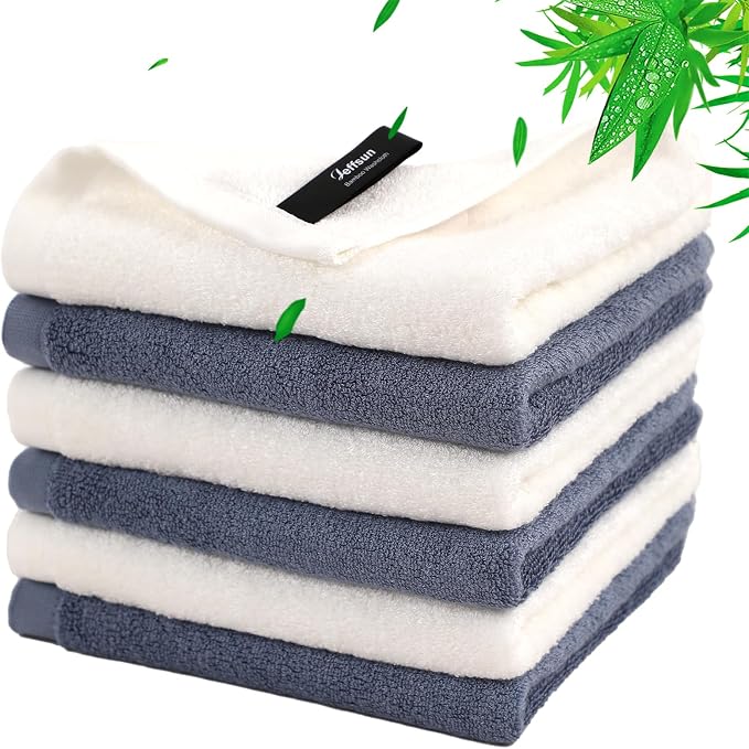 Wash Cloths 6 Pack, Super Soft and Gentle Face Towel on Sensitive Skin - Image 9
