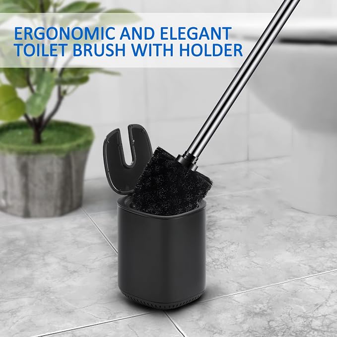 Toilet Bowl Brush and Holder, Toilet Brush - Image 2
