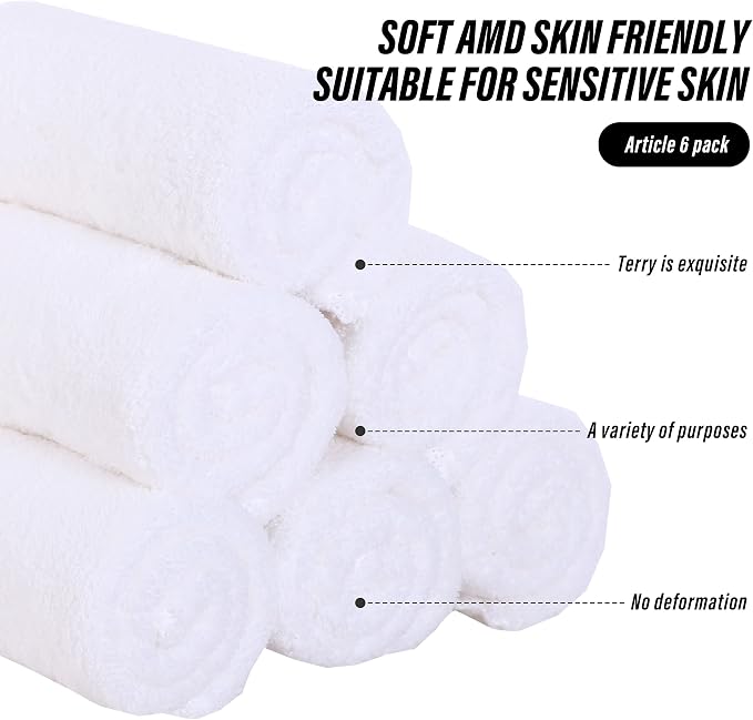 MOONQUEEN 6 Pack Premium Hand Towels - Image 7