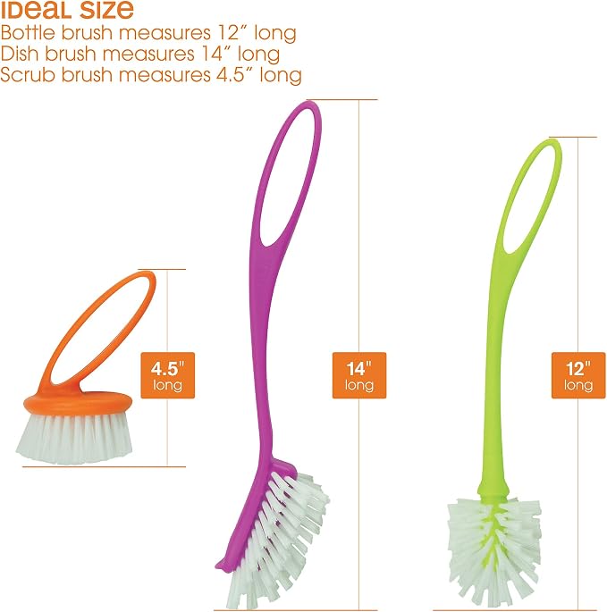 Casabella Loop 3-Piece Dish Brush Set - Image 7