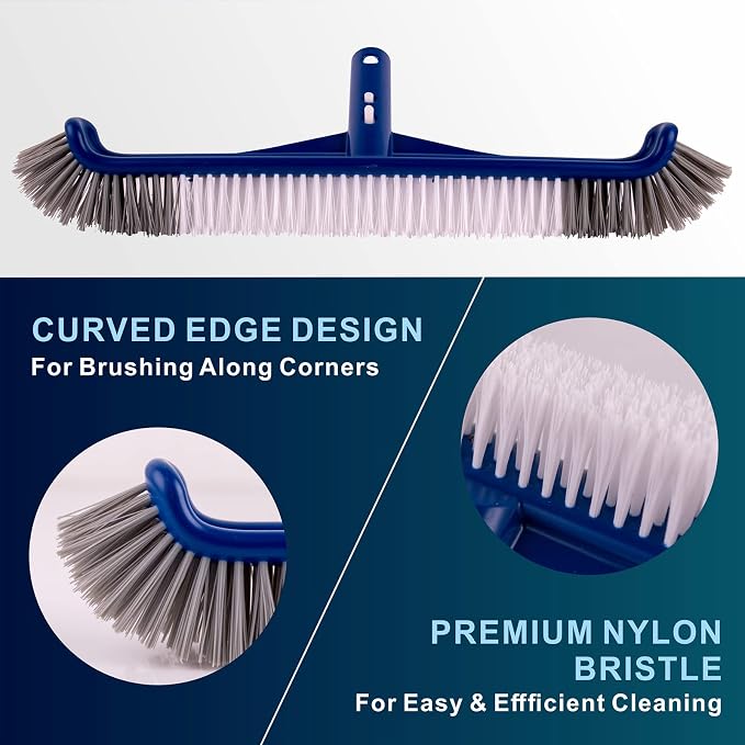 POOLAZA Pool Brush, 17.5'' Pool Brush Head - Image 3