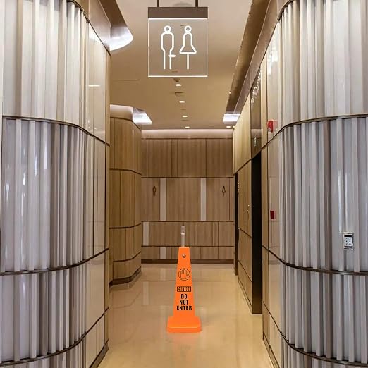 Plastic Traffic Cones, 4-Sided Message Cones, Road Safety Parking Cones - Image 6