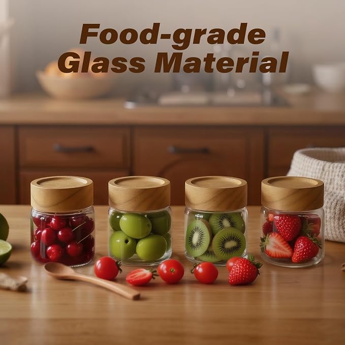 6-Pack 6 oz Airtight Food Sealed Jars - Image 2