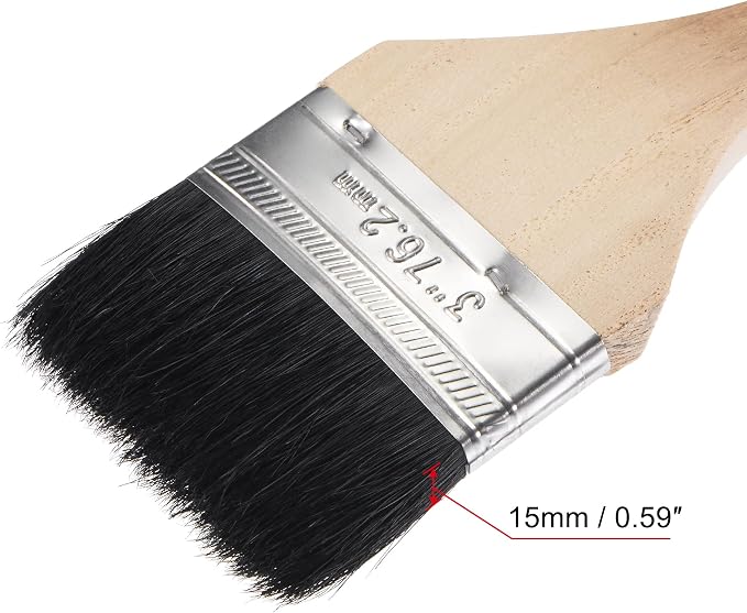 uxcell Bent Radiator Paint Brush 17" Length 3" Width Bristle - Image 3