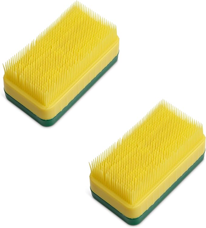 HIC Kitchen Corn Desilking Brush and Vegetable Scrubber, Dual-Textured Bristles by HIC