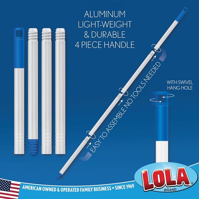 LOLA Squeezematic Butterfly Automatic Sponge Mop, 4 Mop Heads - Image 7