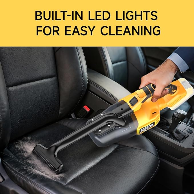 Cordless Vacuum Cleaner for Dewalt 20V Battery, 500W Handheld Vacuum Cleaner - Image 4
