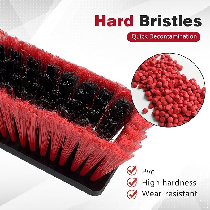 16.5" Outdoor Broom for Floor Cleaning Heavy Duty Push Broom - Image 2