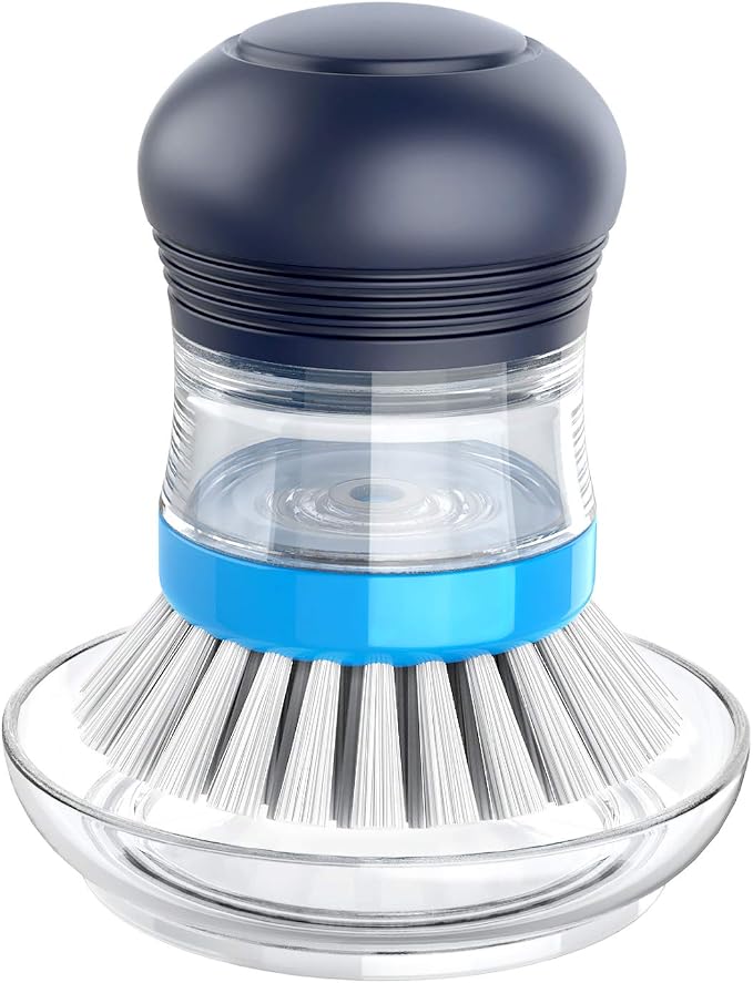 MR.SIGA Soap Dispensing Palm Brush Storage Set, Kitchen Brush by MRSIGA
