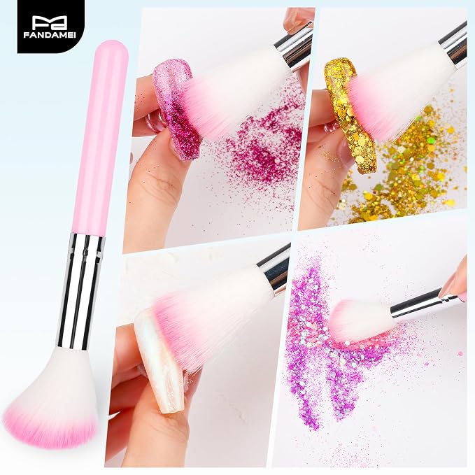 FANDAMEI Nail Tools Kit, Nail Polish Mixing Palette Nail Art Tools - Image 6