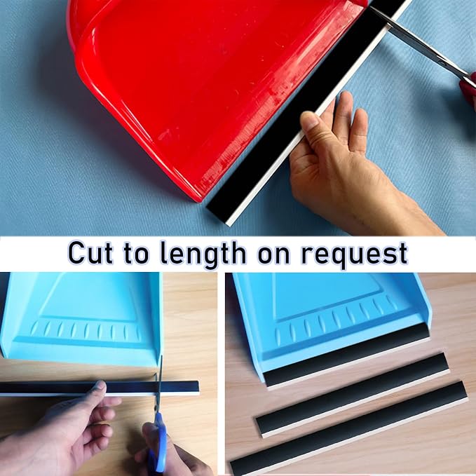 8 Pcs Dustpan Edge Replacement, 26cm Garbage Shovel Closing Edges Straps - Image 4