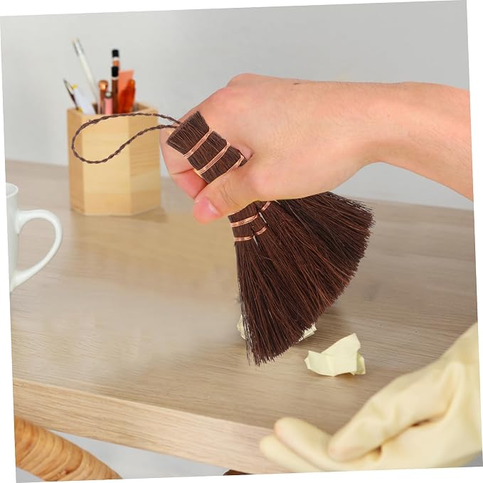 Cabilock Mini Hand Broom for Desk and Carpet Sweeper Short Broom Electric - Image 4
