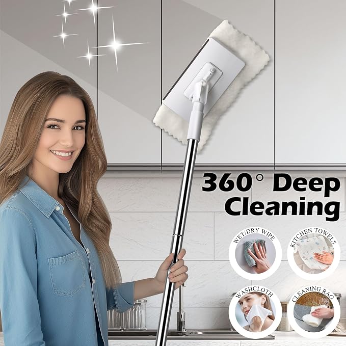 Mini Sweeper Mop, Masthome Reusable Clamp Mop - Image 4