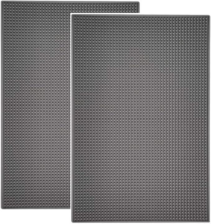 Highball & Chaser 2 Pack Bar Mat, Dish Drying mat, 18 in x 12in Thick Durable by HighballChaser