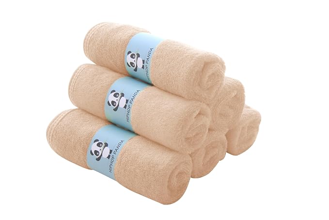 HIPHOP PANDA Baby Washcloths, Rayon Made from Bamboo - Image 3