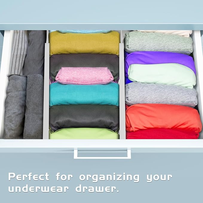 4 Pack Bamboo Drawer Dividers, Adjustable Length from 12 Inch to 17 Inch - Image 6